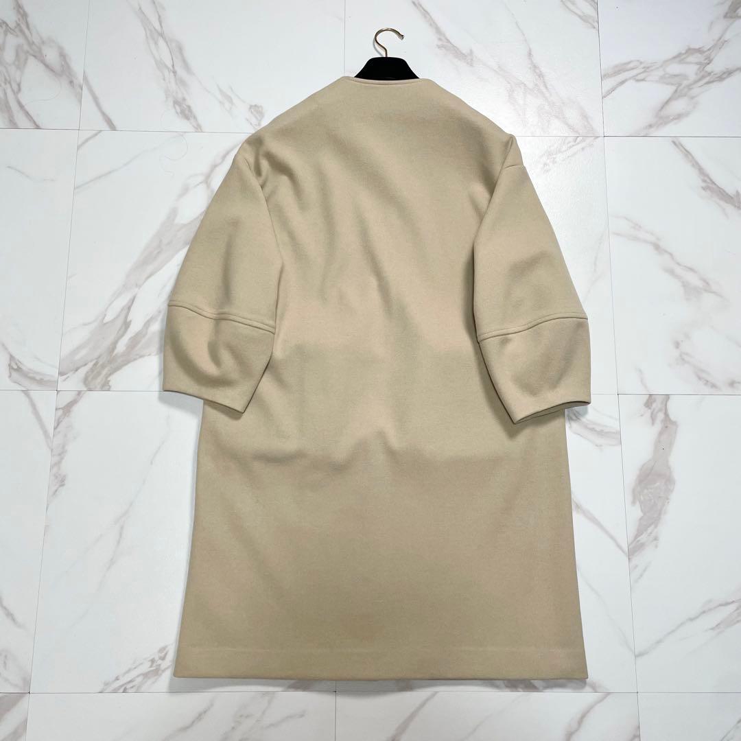 未使用級✨24AW NEMIKA ノーカラーコート ファーポケット 近年モデル