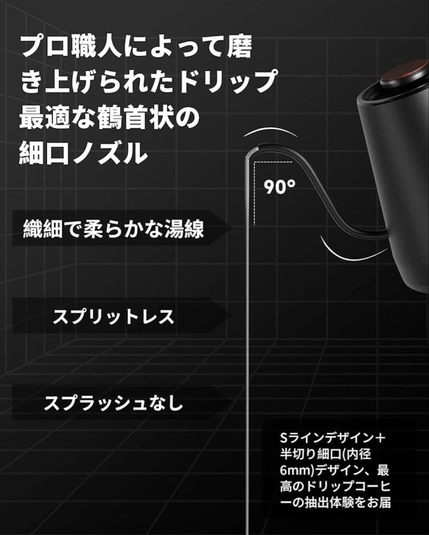 HAGOOGI HX-1129H-WH 電気ケトル ホワイト
