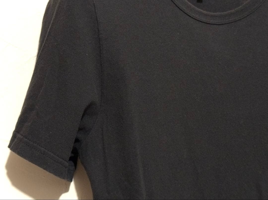 メゾンマルジェラ ブラック プリント Tシャツ Sサイズ
