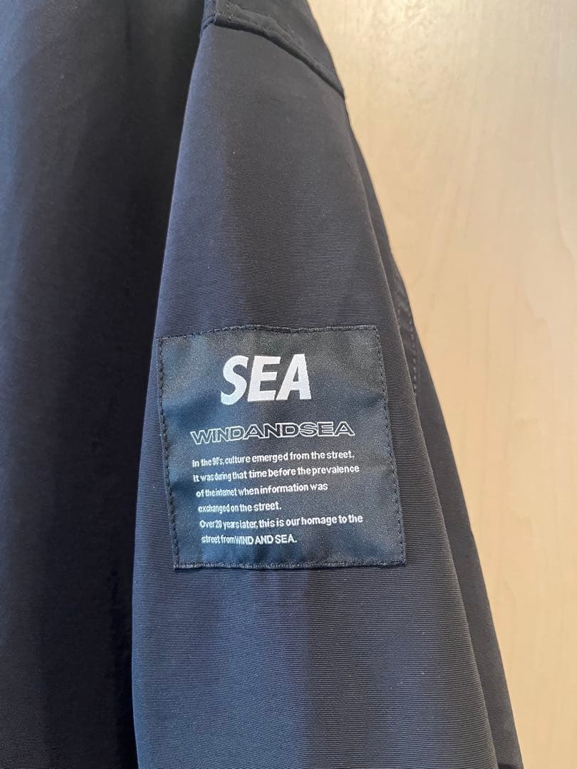 WINDANDSEA ブラックモッズコート
