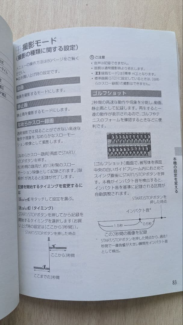 SONY ビデオカメラとリモコン付三脚のセット　ゴルフ等のフォームチェックにも