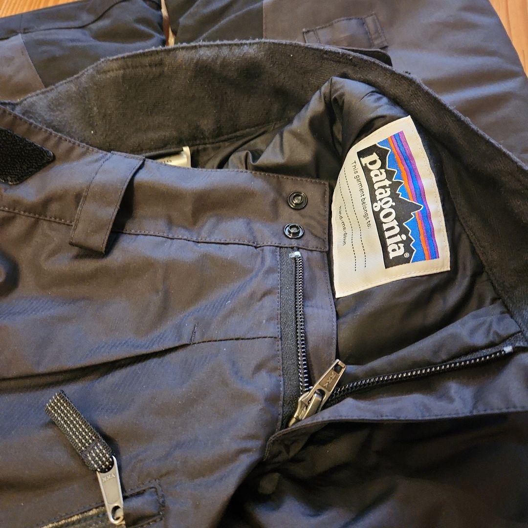 【美品】パタゴニア　ボーイズ・スノーショット・パンツ　S　ブラック