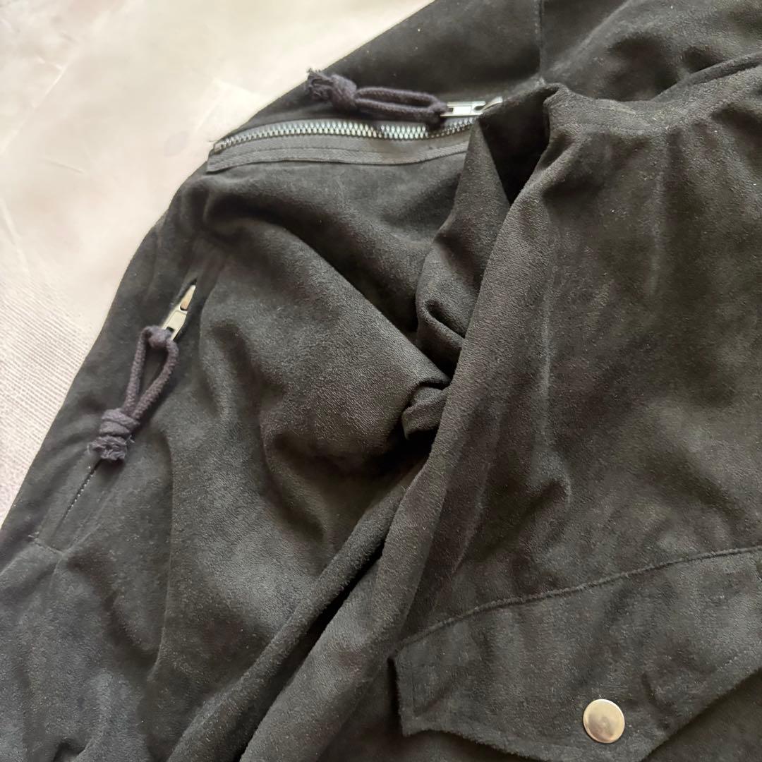 ジャケット・アウター y2k black CASPER JOHN AIVER suede jacket