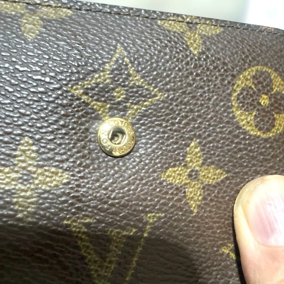 13☆良品☆シンメトリーType ♪モノグラム Wホック折財布
