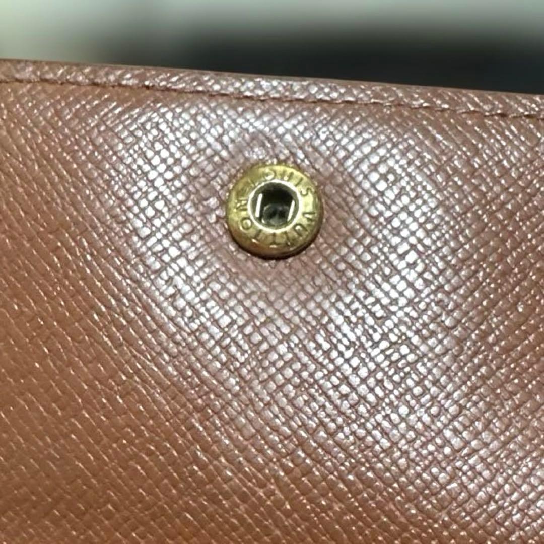 13☆良品☆シンメトリーType ♪モノグラム Wホック折財布