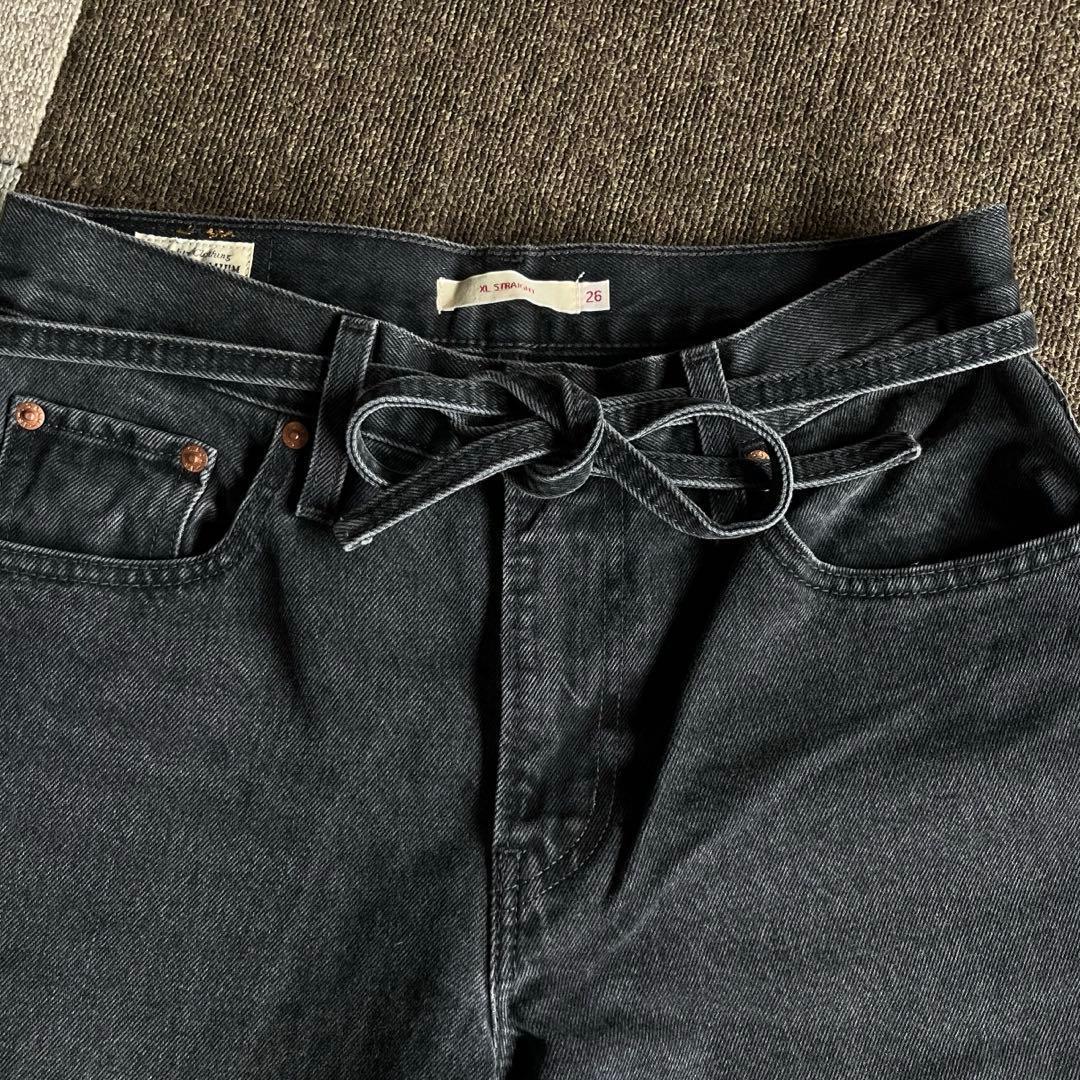 リーバイス XLストレート Levi’s XL STRAIGHT ブラックW26