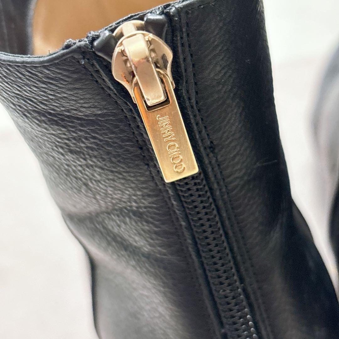 定価13万円 JIMMY CHOO レザーショートブーツ 24.5cm