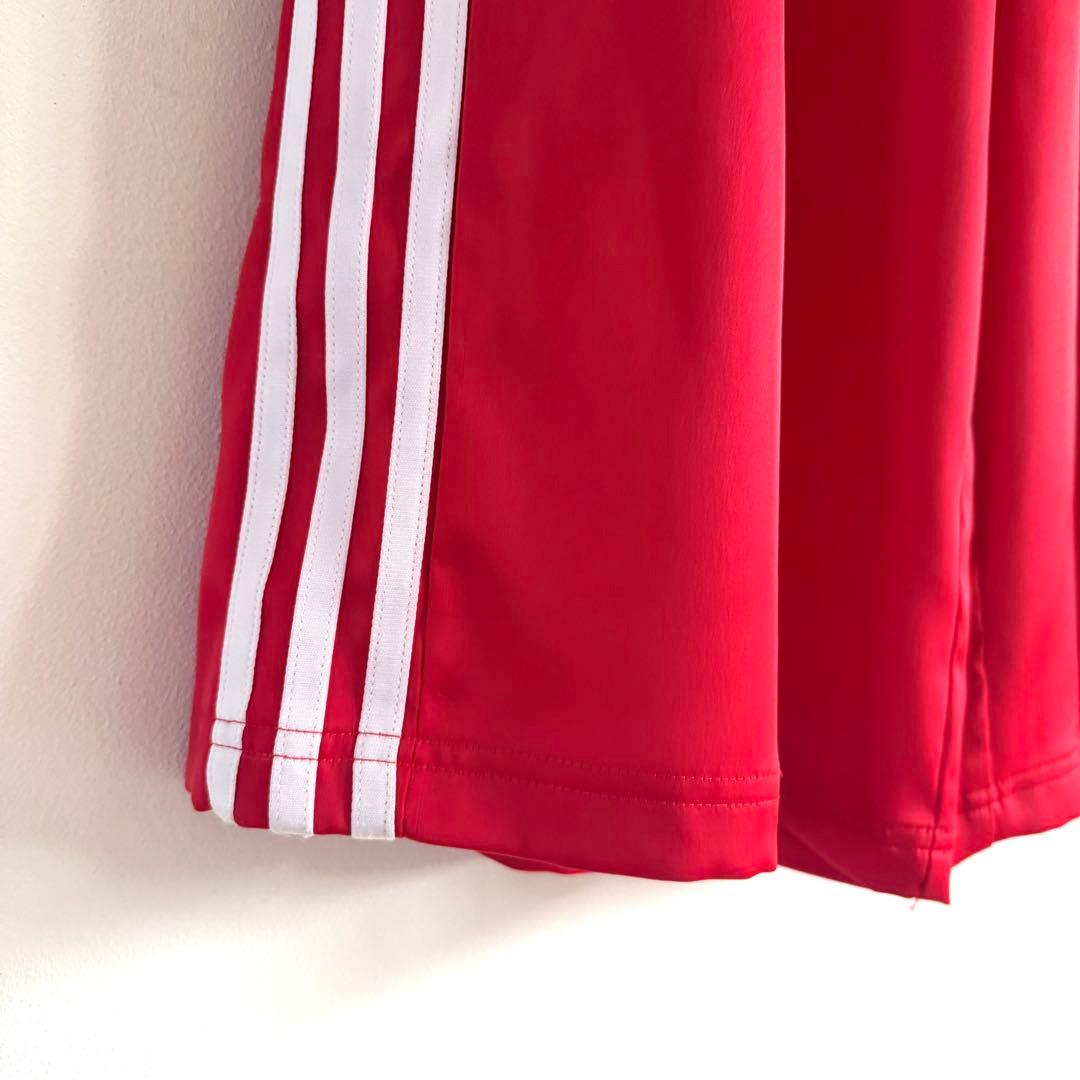 adidas アディダス サテンワイドレッグ トラックパンツ Mサイズ