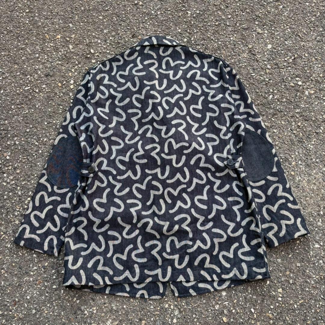 EVISU hidehiko yamane テーラードジャケット 総柄　カモメ