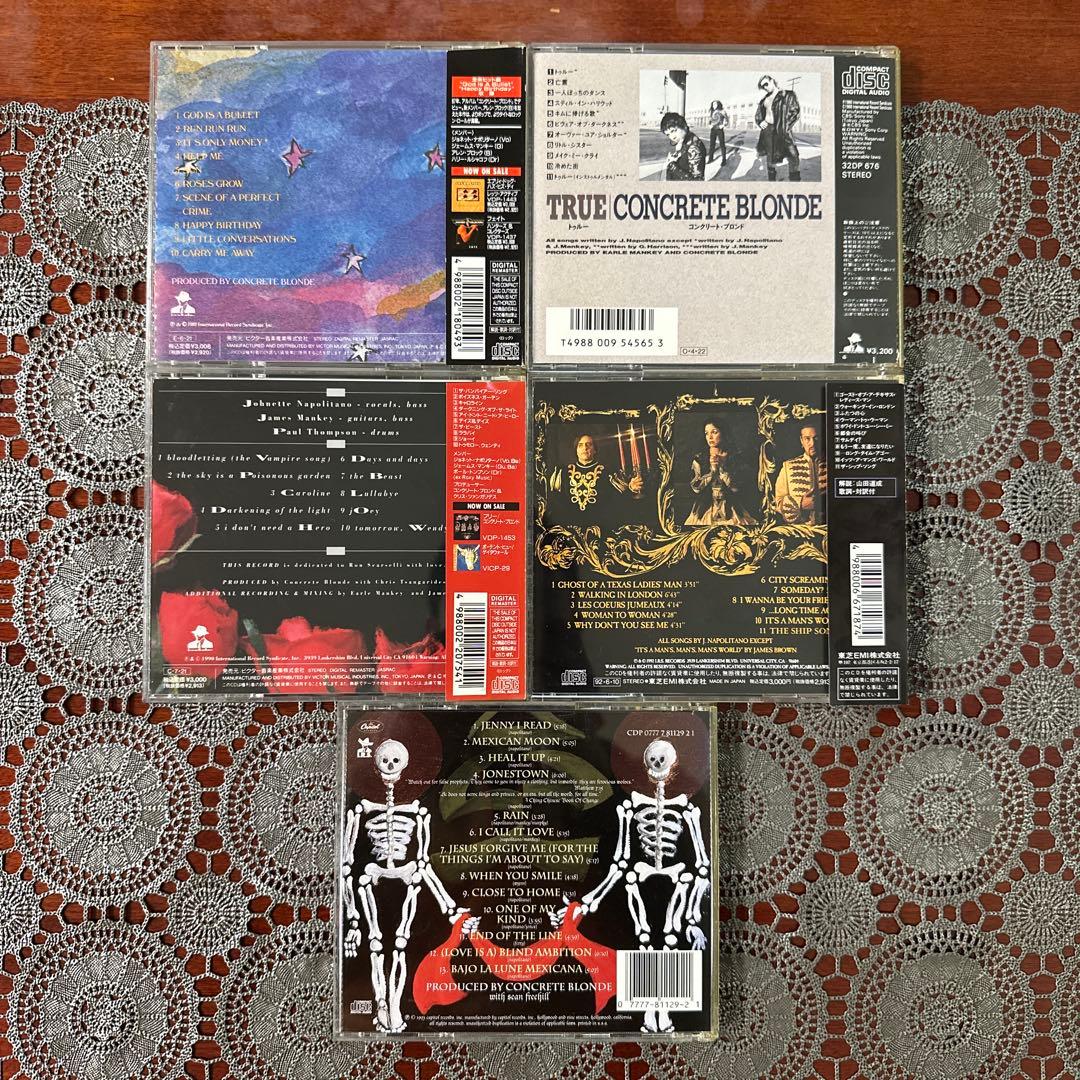 超希少 Concrete Blonde 日本盤CD5枚セット
