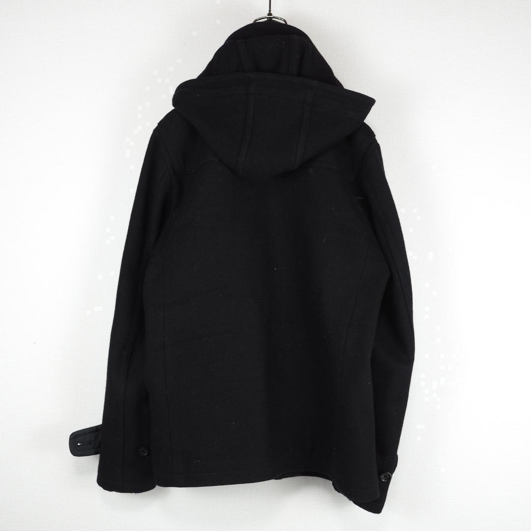 G6058*ジャーナルスタンダード☆ウール☆ダッフルコート☆黒ブラック☆L