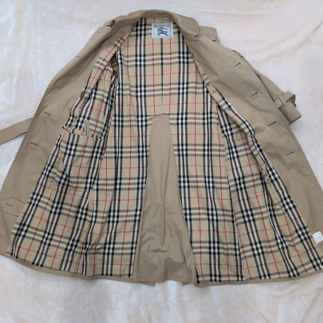 白タグ 90s Burberrys トレンチコート ベージュ ノバチェックベルト
