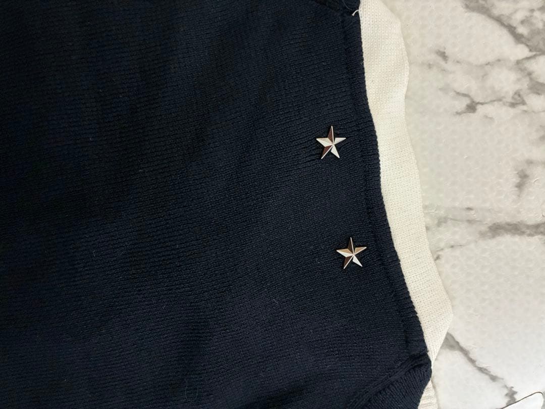 タイカーディガン B. CLUB TIE CARDIGAN bibiy ネイビー