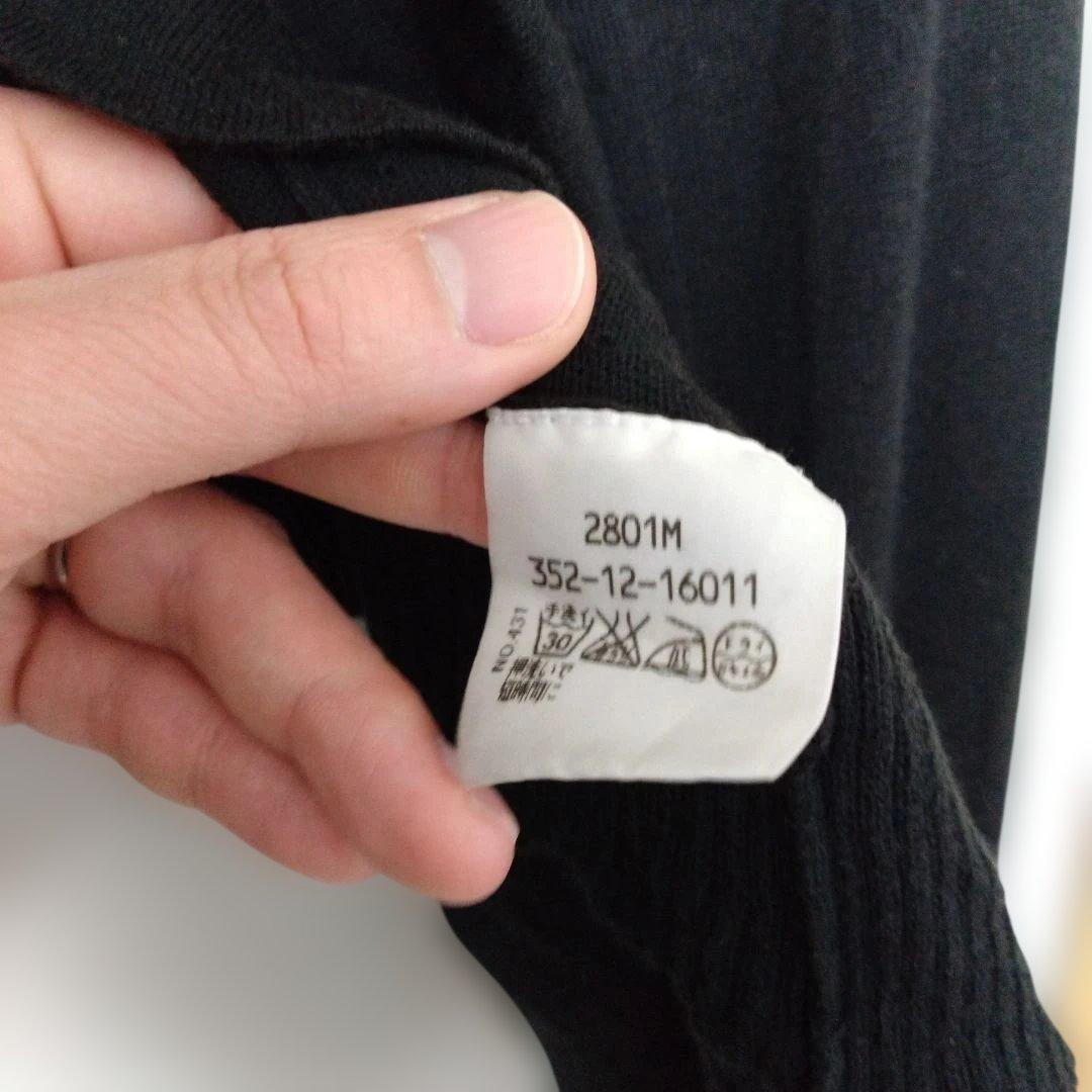 ANN Demeulemeester ブラック カーディガン 34