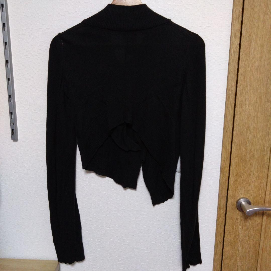 ANN Demeulemeester ブラック カーディガン 34