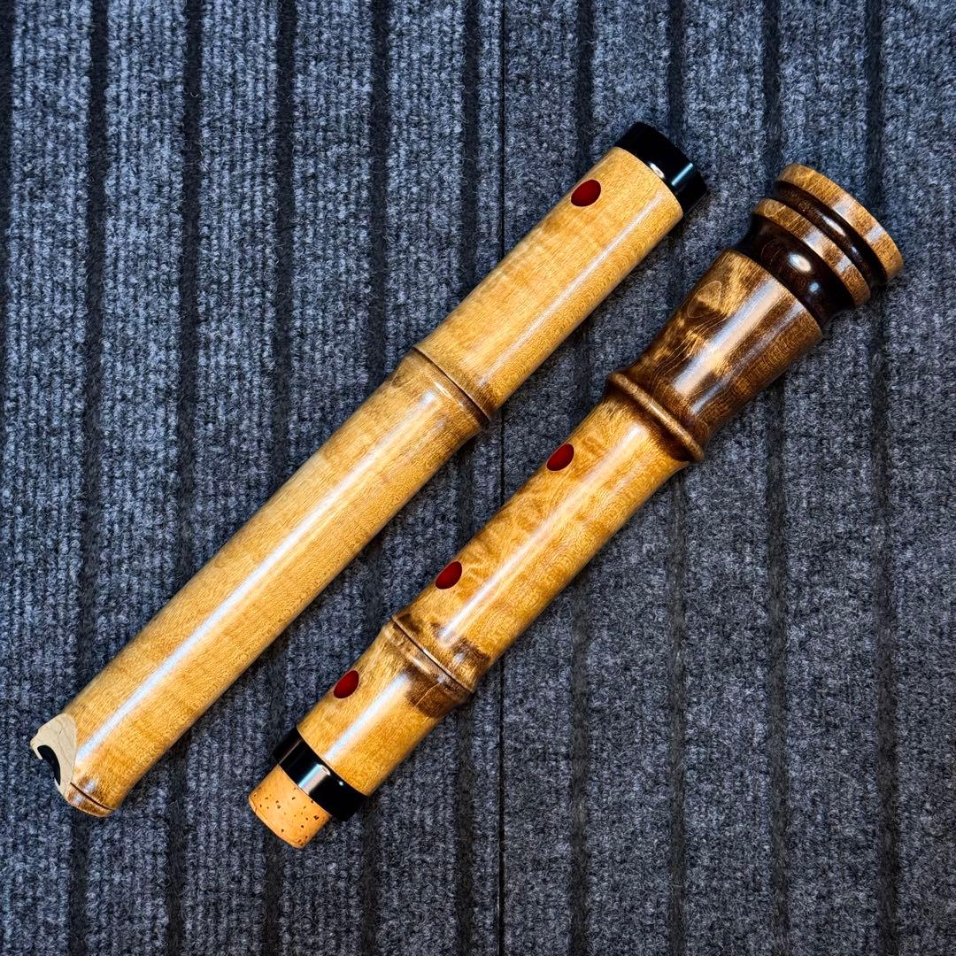 尺八 ワダ楽器 蝴蝶 (楓)一尺八寸管