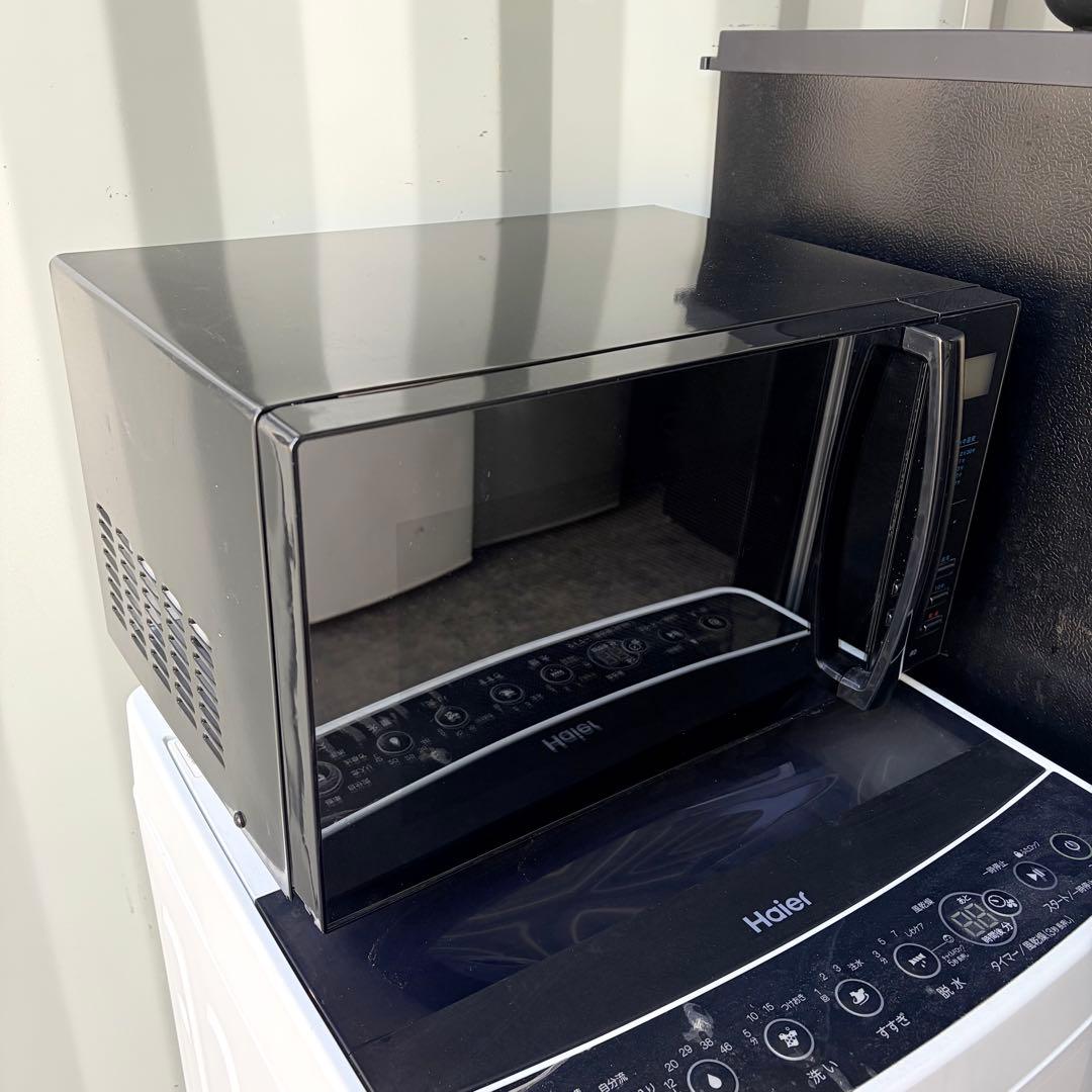運搬取付無料！ブラック系純正メーカー冷蔵庫・洗濯機＋フラットレンジ炊飯器セット！