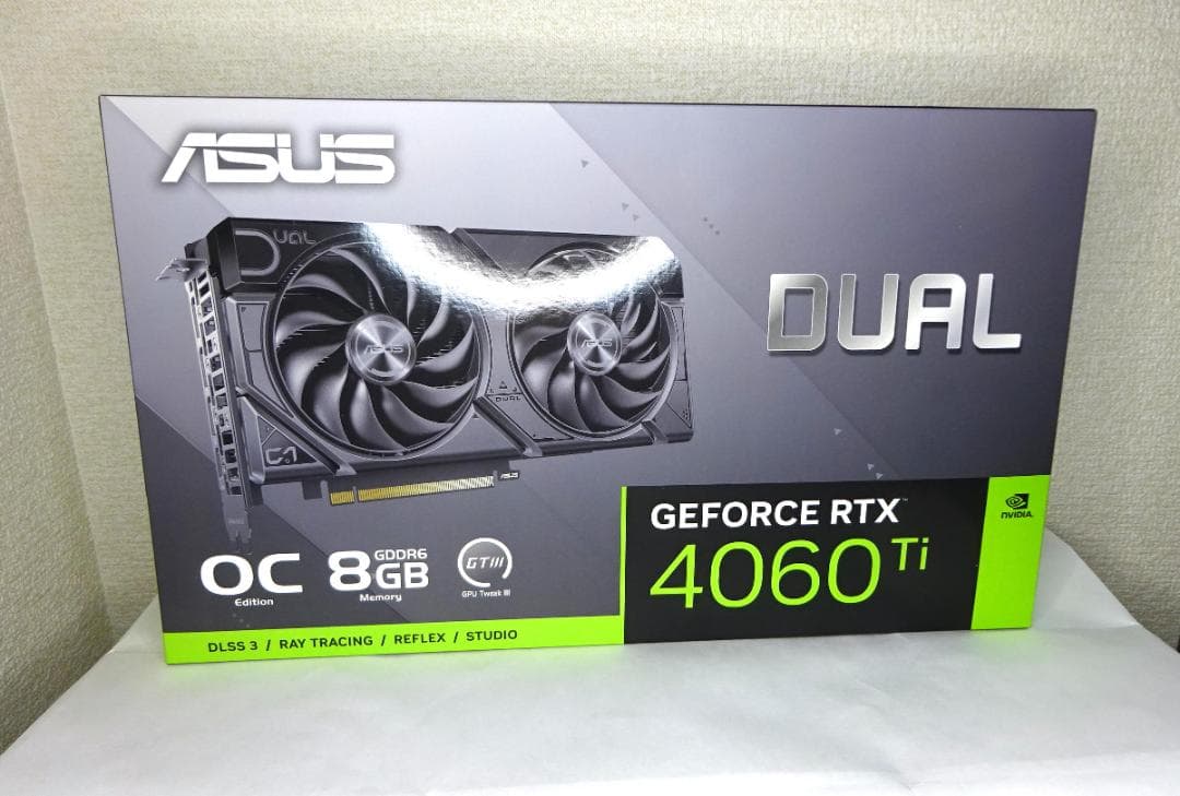 新品 DUAL RTX4060Ti 8G OC EVO ゲーミング正規品ASUS