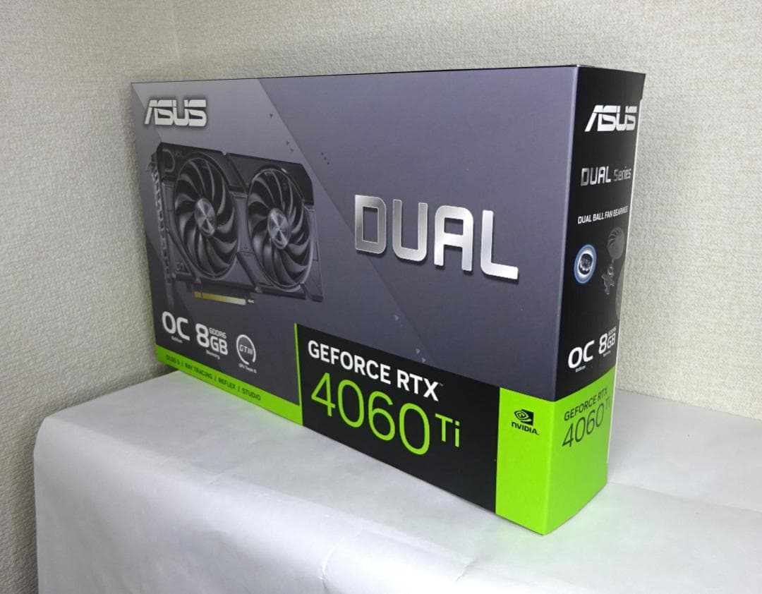 新品 DUAL RTX4060Ti 8G OC EVO ゲーミング正規品ASUS