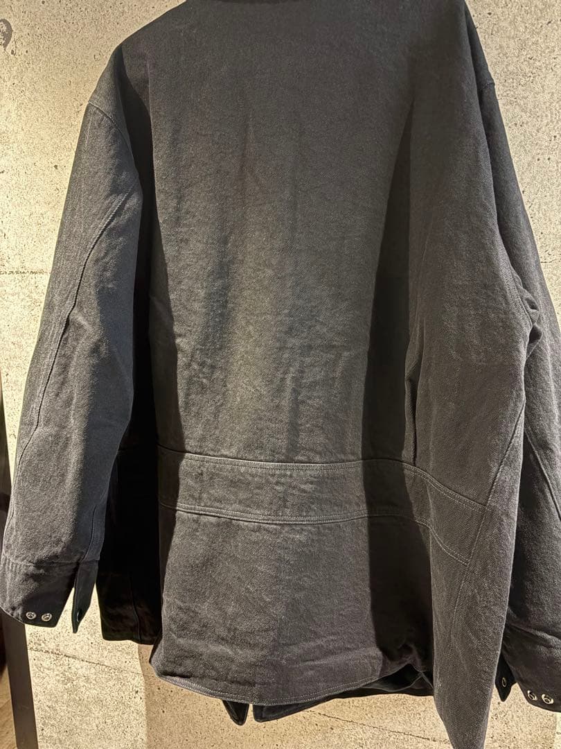 漂*様 ショップ別注 25AW オリジナル カバーオール デニムレザーワークジャ