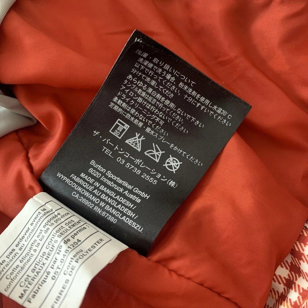 未使用級✨BURTON スノーボードウェア スキーウェア　バートン　L オレンジ