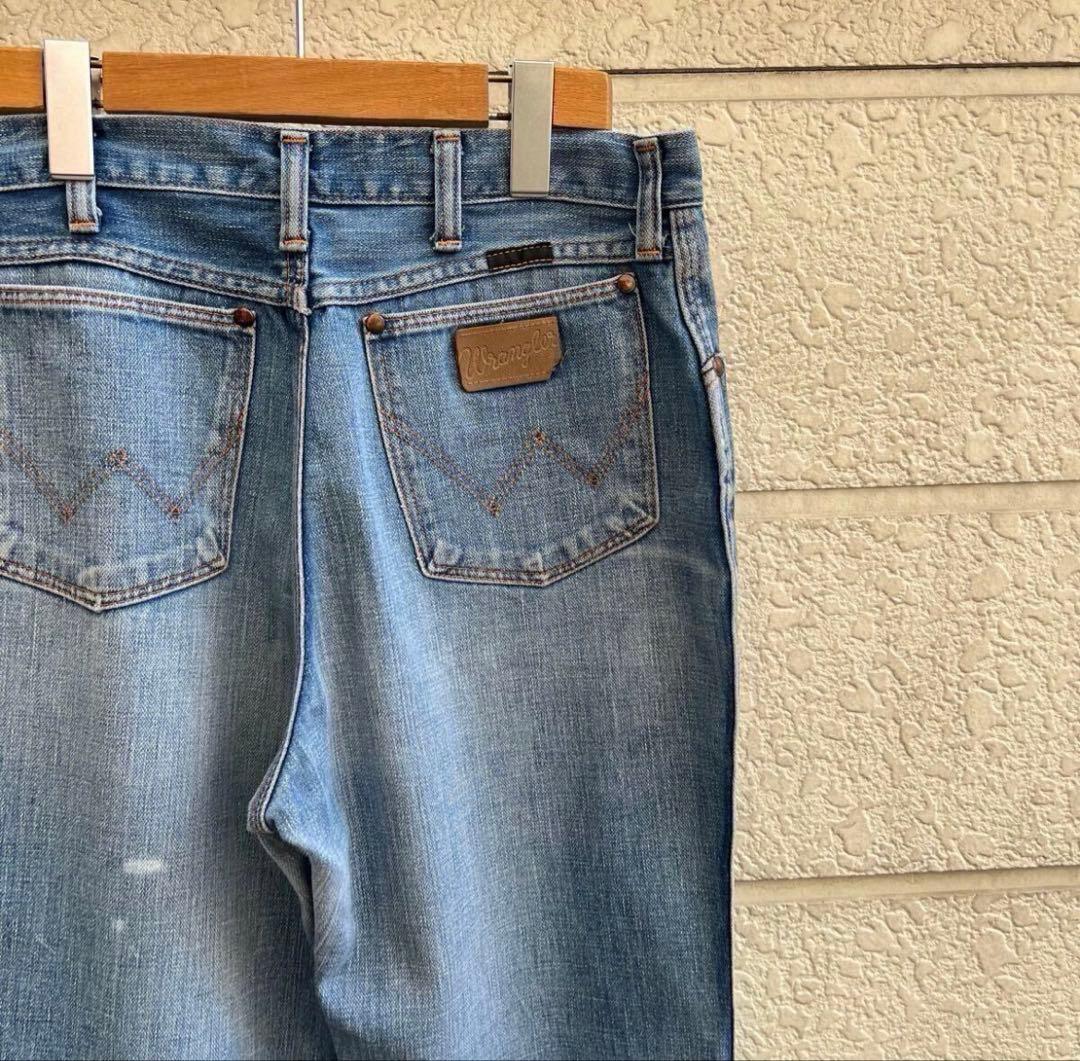 60s 70s USA古着 ラングラー デニムパンツ ヒゲ vintage