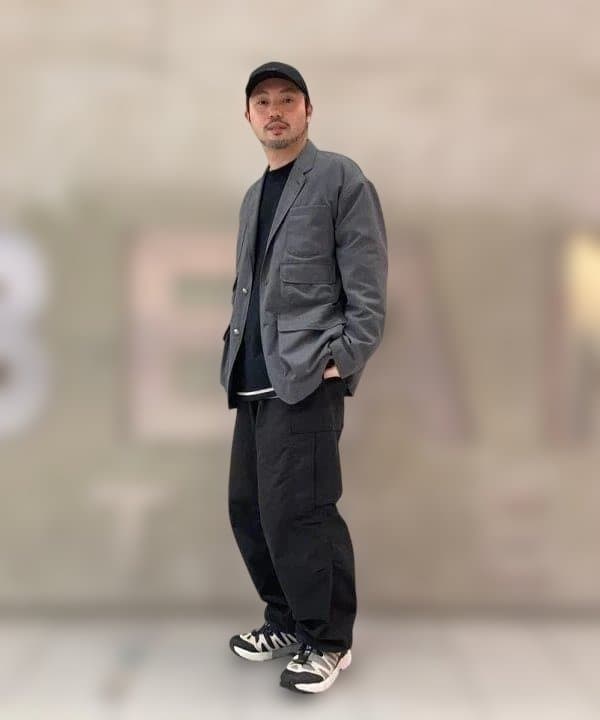 新品未使用 BEAMS 3ステップ ポケット ブレザージャケット グレー L
