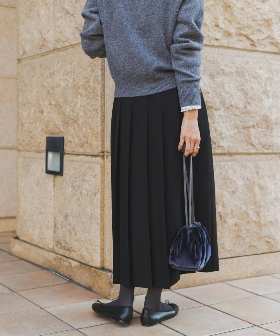 新品◆DOORS◆『UR TECH SMOOTHLUXE』片ヒダプリーツスカート