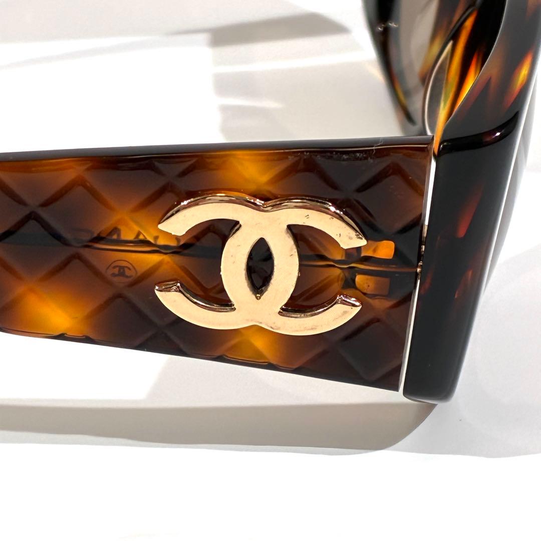 CHANEL シャネル サングラス ココマーク マトラッセ べっ甲