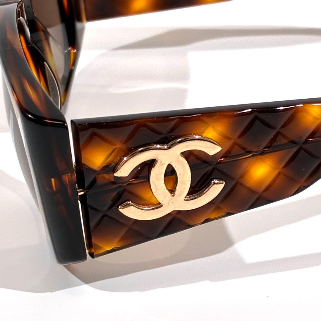 CHANEL シャネル サングラス ココマーク マトラッセ べっ甲