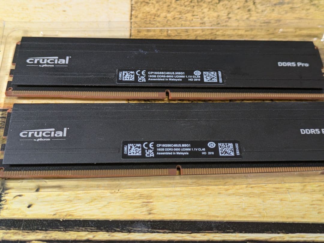 寿*姫様 crucial DDR5 Pro 32GB 5600MHz メモリー