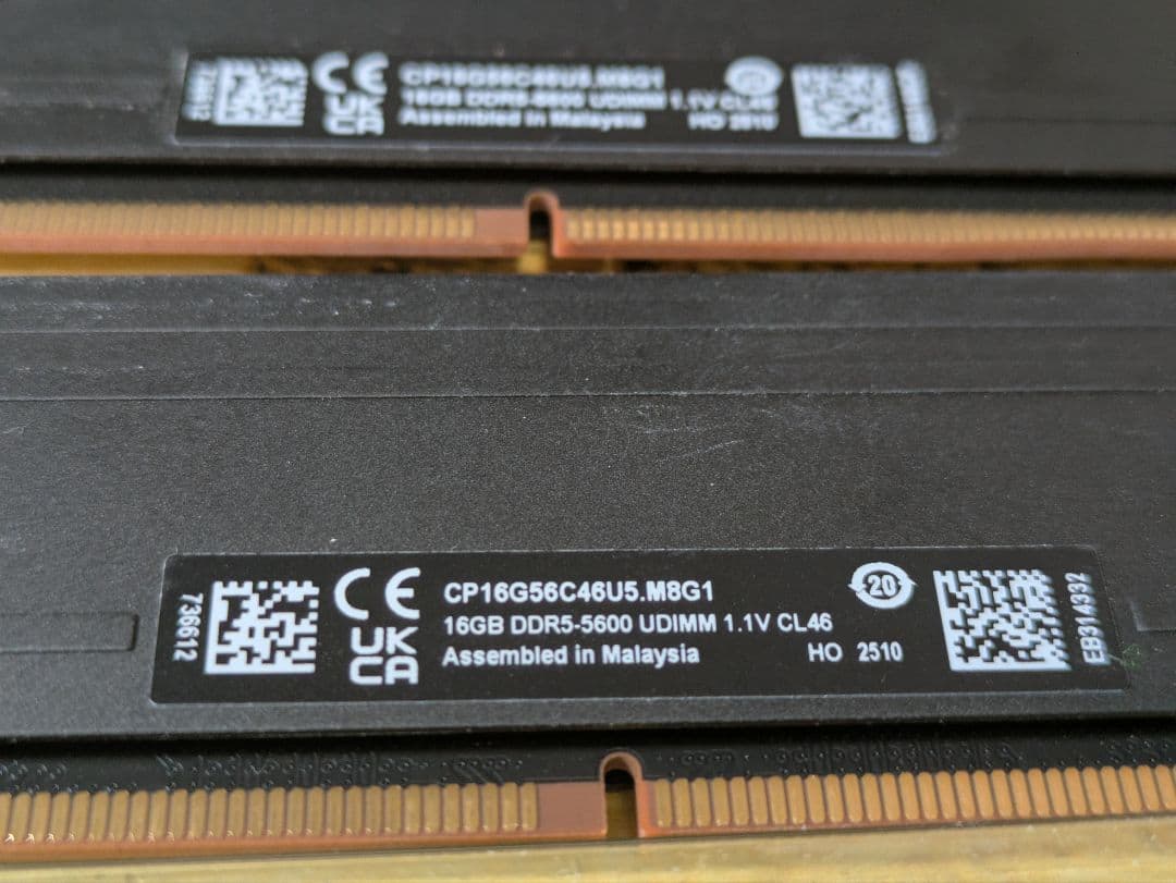 寿*姫様 crucial DDR5 Pro 32GB 5600MHz メモリー