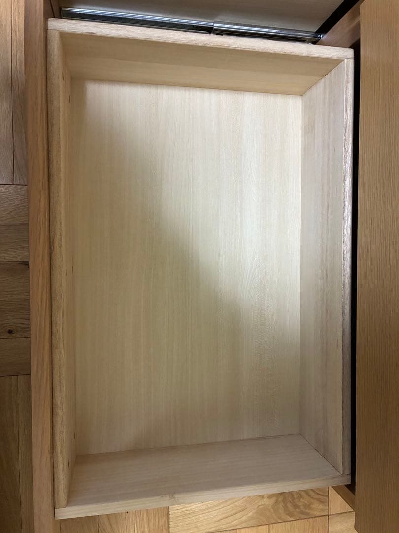 【廃盤品】無印良品　オーク材チェスト4段　幅120㎝