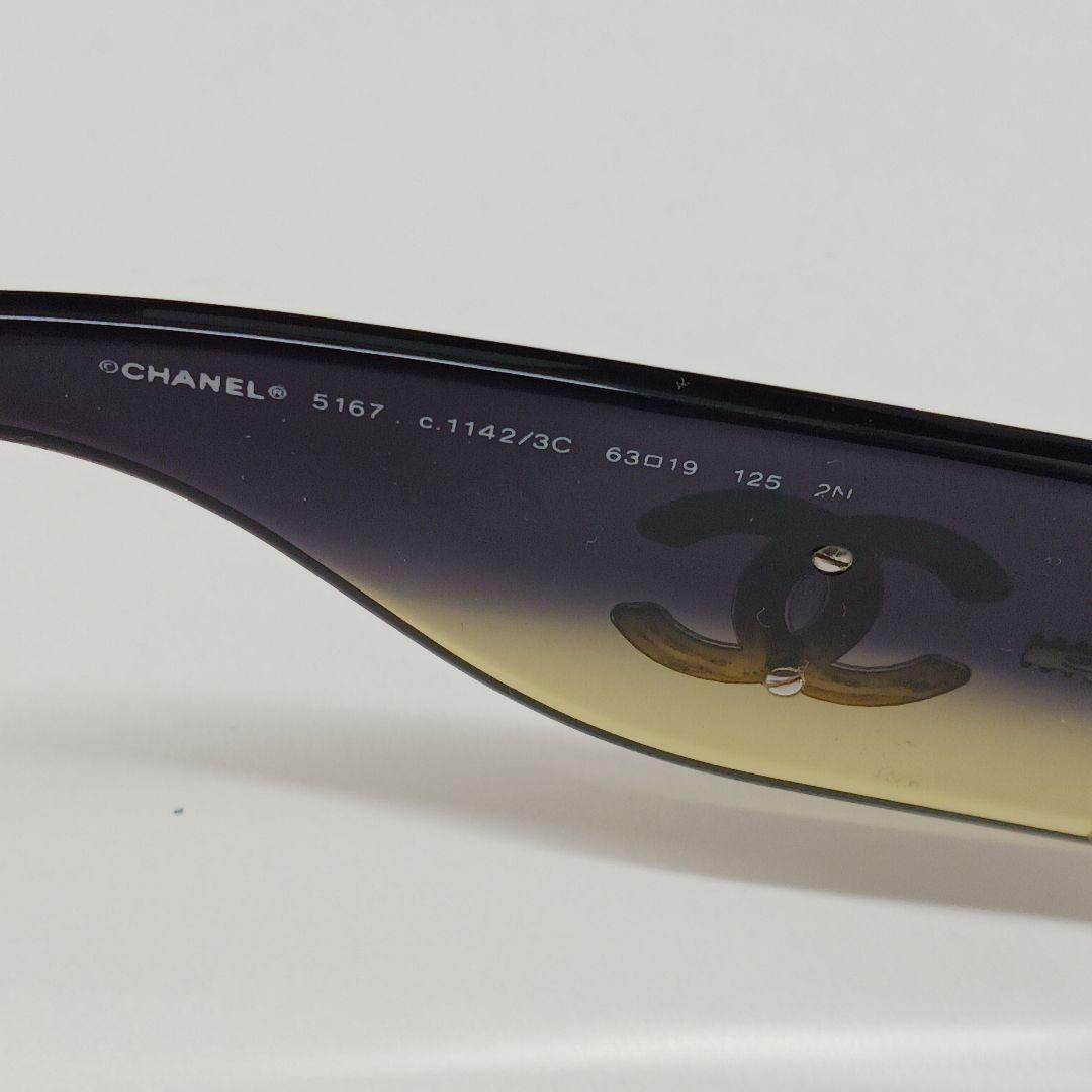 (A) CHANEL シャネル サングラス 63□19 ココマーク レディース