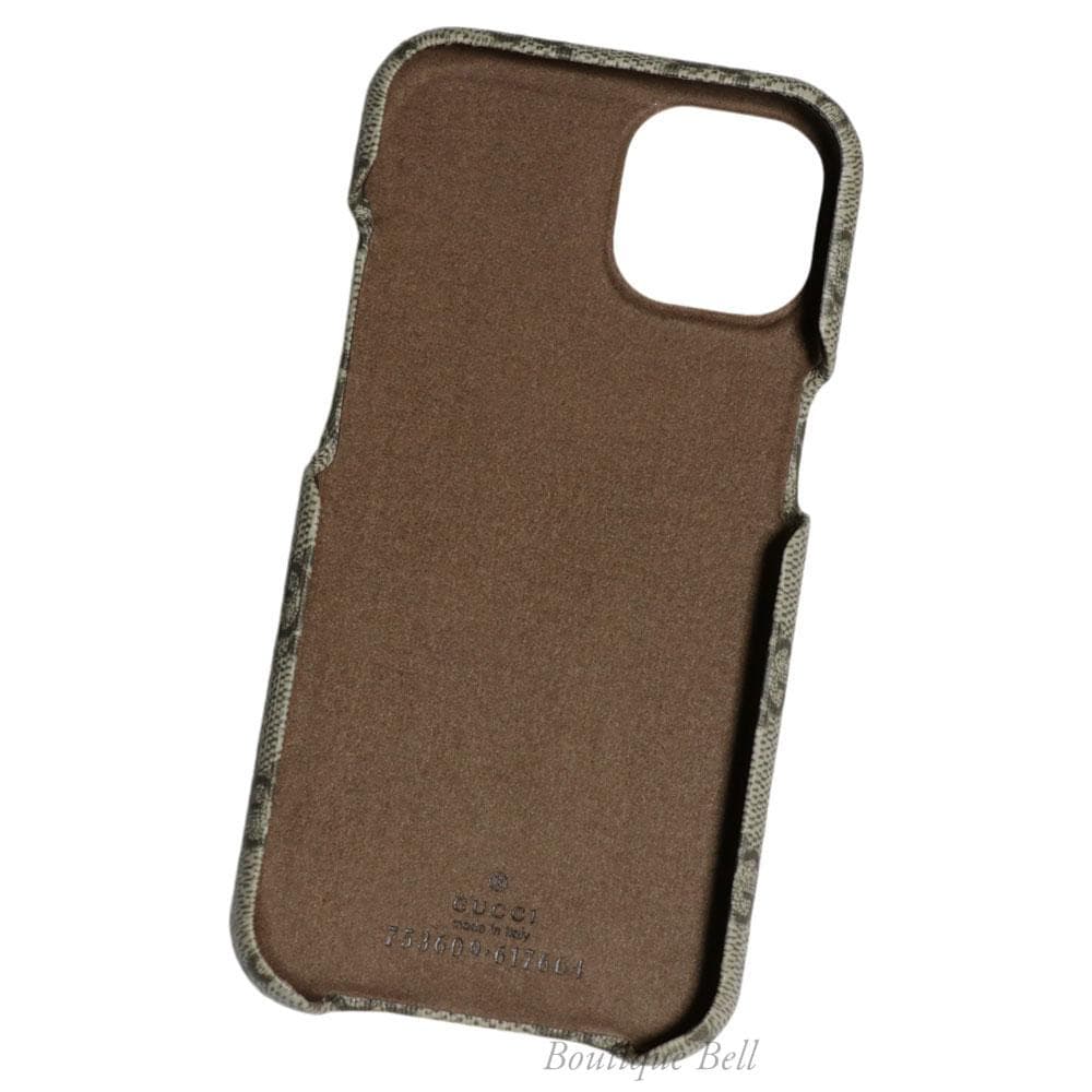 【グッチ】GGスプリーム iPhone14 iPhone13 ケース Beige