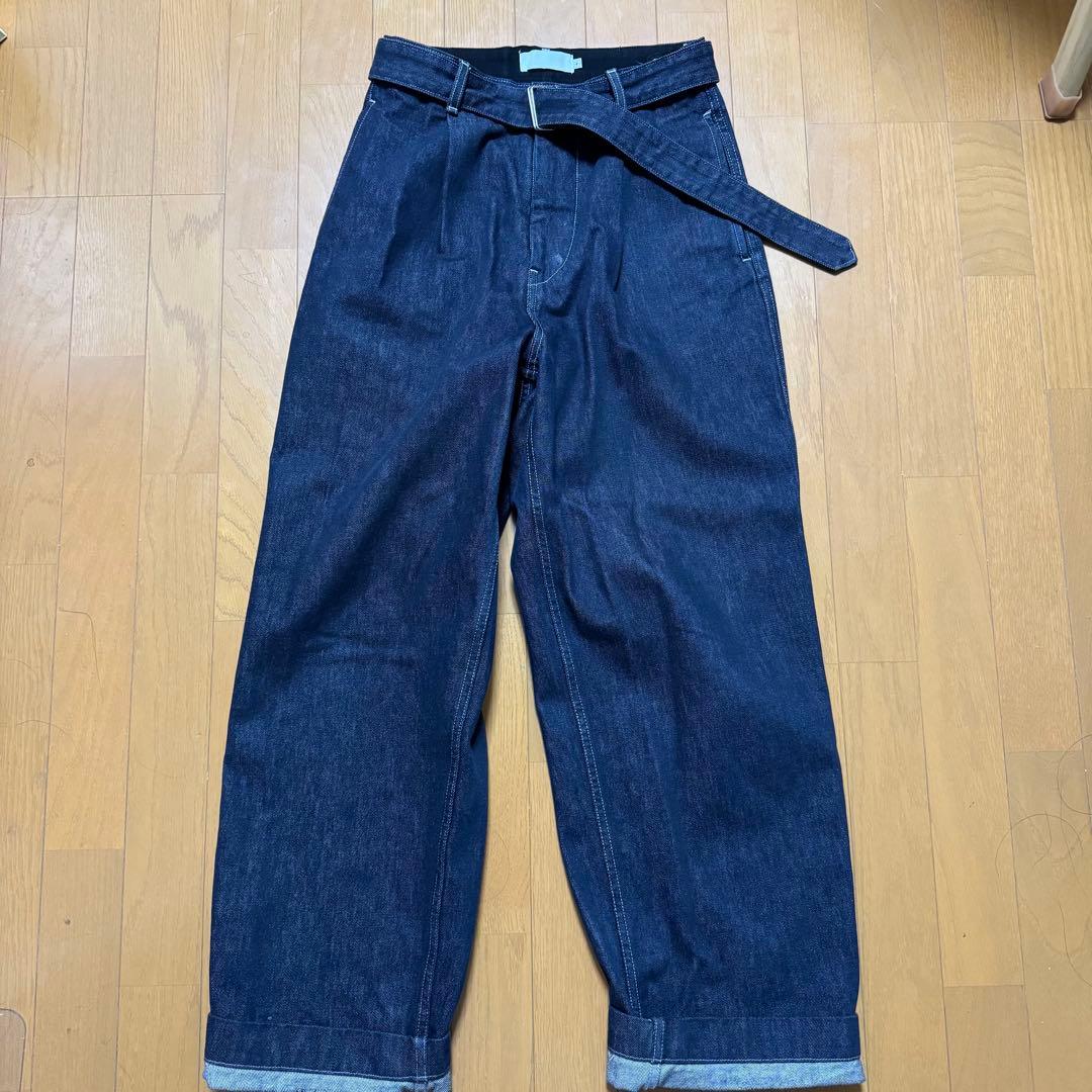 パンツ Graphpaper Colorfast Denim Belted Pants