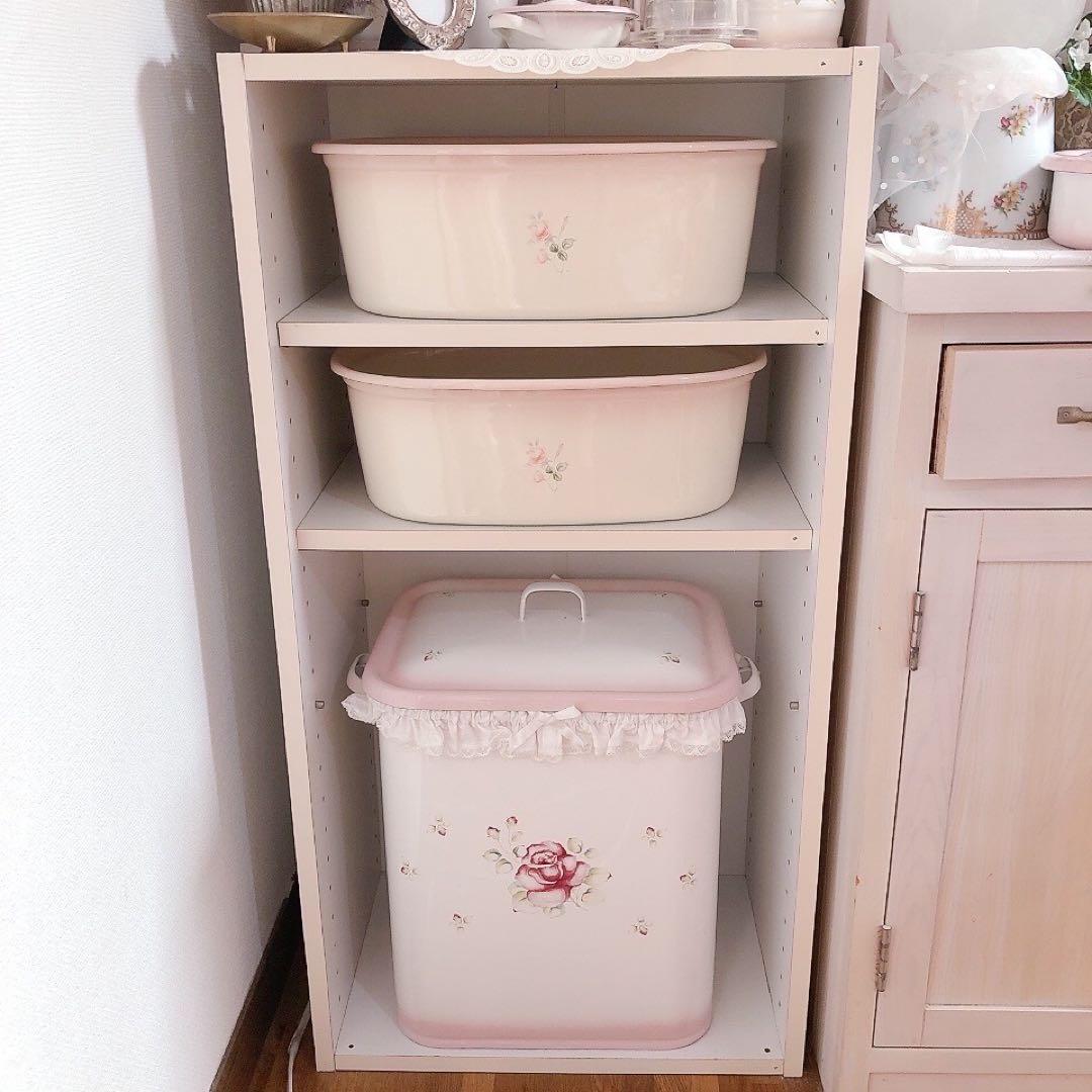 ①箱付新品 琺瑯ウォッシュタブ 洗い桶 プランドパリ/イマン imaneマニー