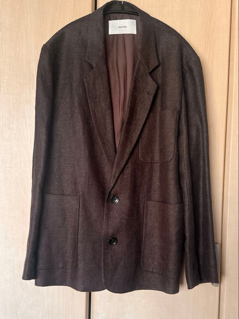TODAYFUL / Boyfriend Linen Jacket 36 チョコ