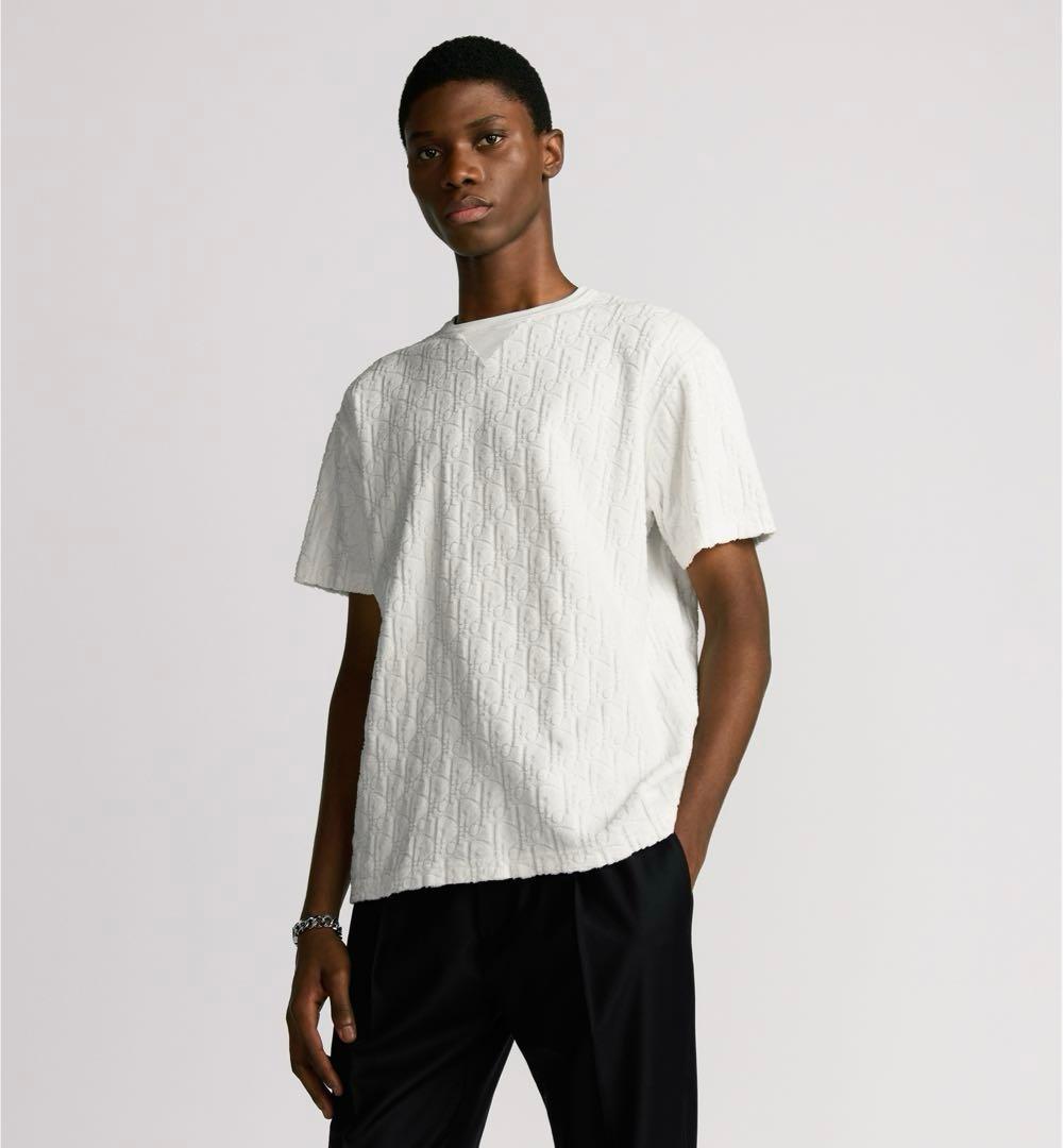 【現行】Dior ディオール オブリーク テリーコットン ジャガード TシャツM