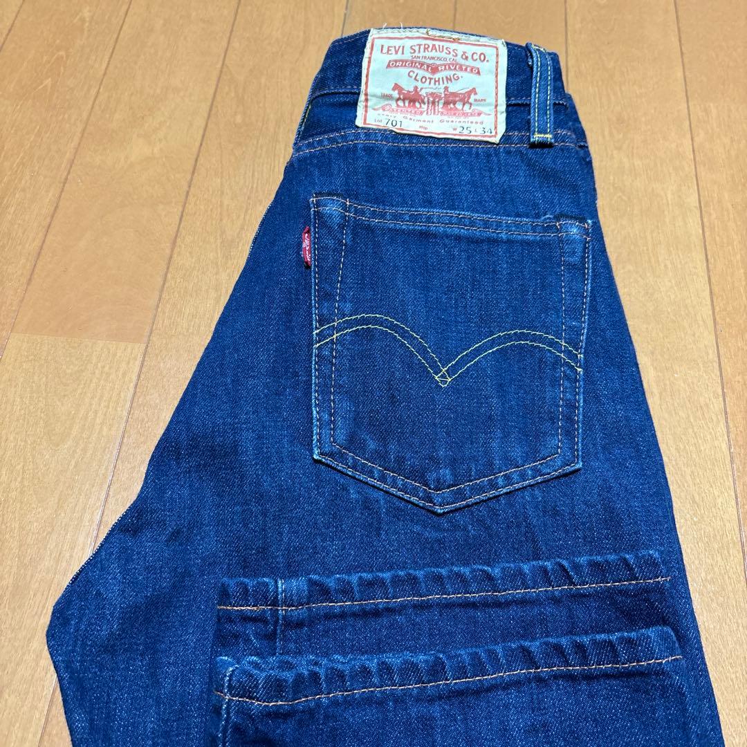 専用 リーバイス701 トルコ製 ビッグE ハイウエスト セルビッジ デニム