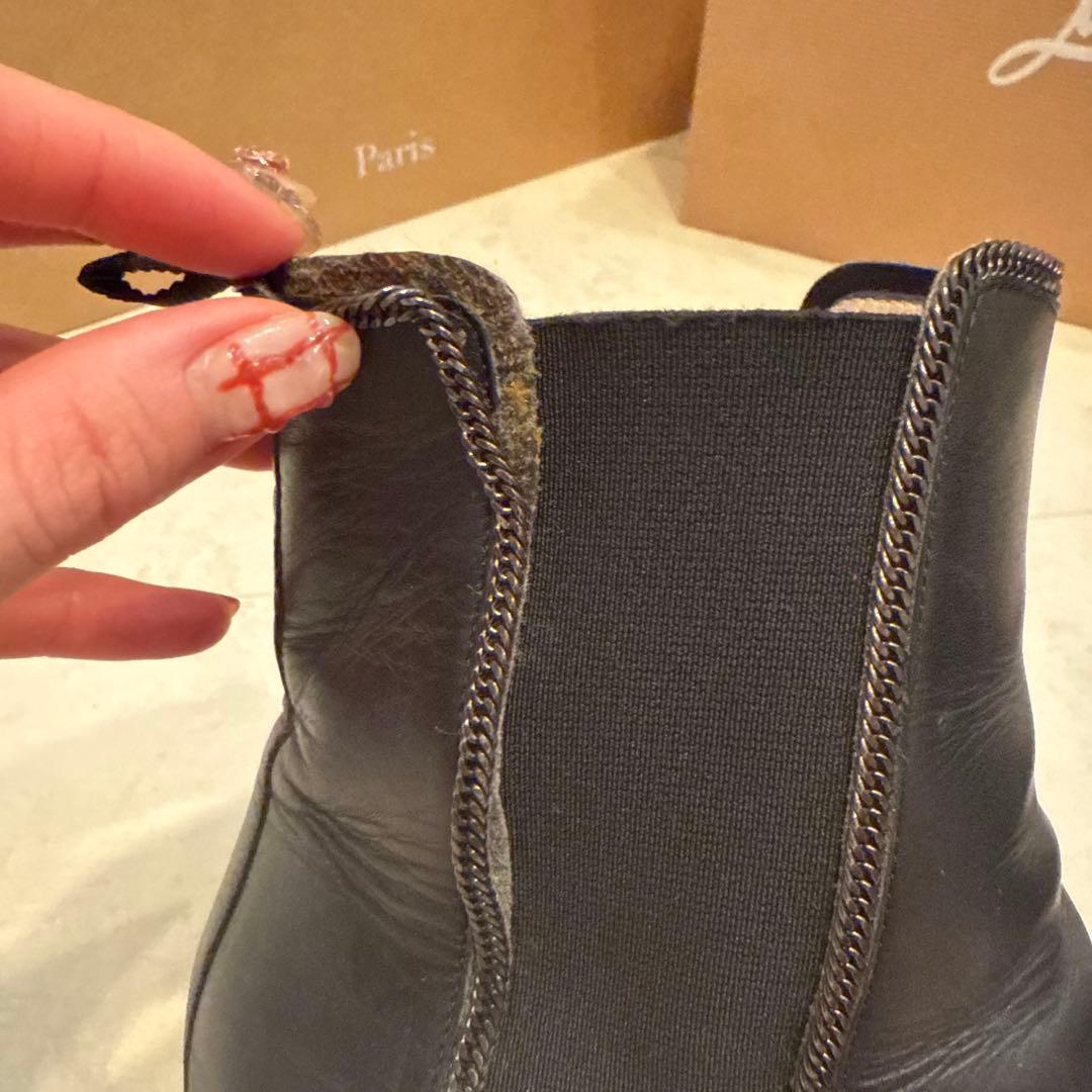 定価約19万 Christian Louboutin レディースサイドゴアブーツ