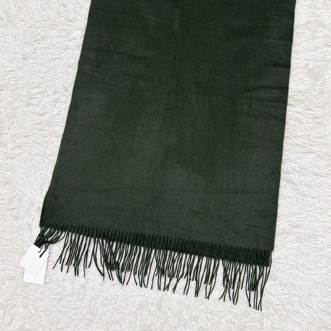 新品　セオリー　ストール　マフラー　大判　カシミヤ100% カーキ