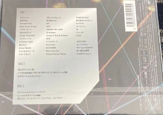 新品未開封 Man Dome Tour 2024 RAYS初回盤 DVD