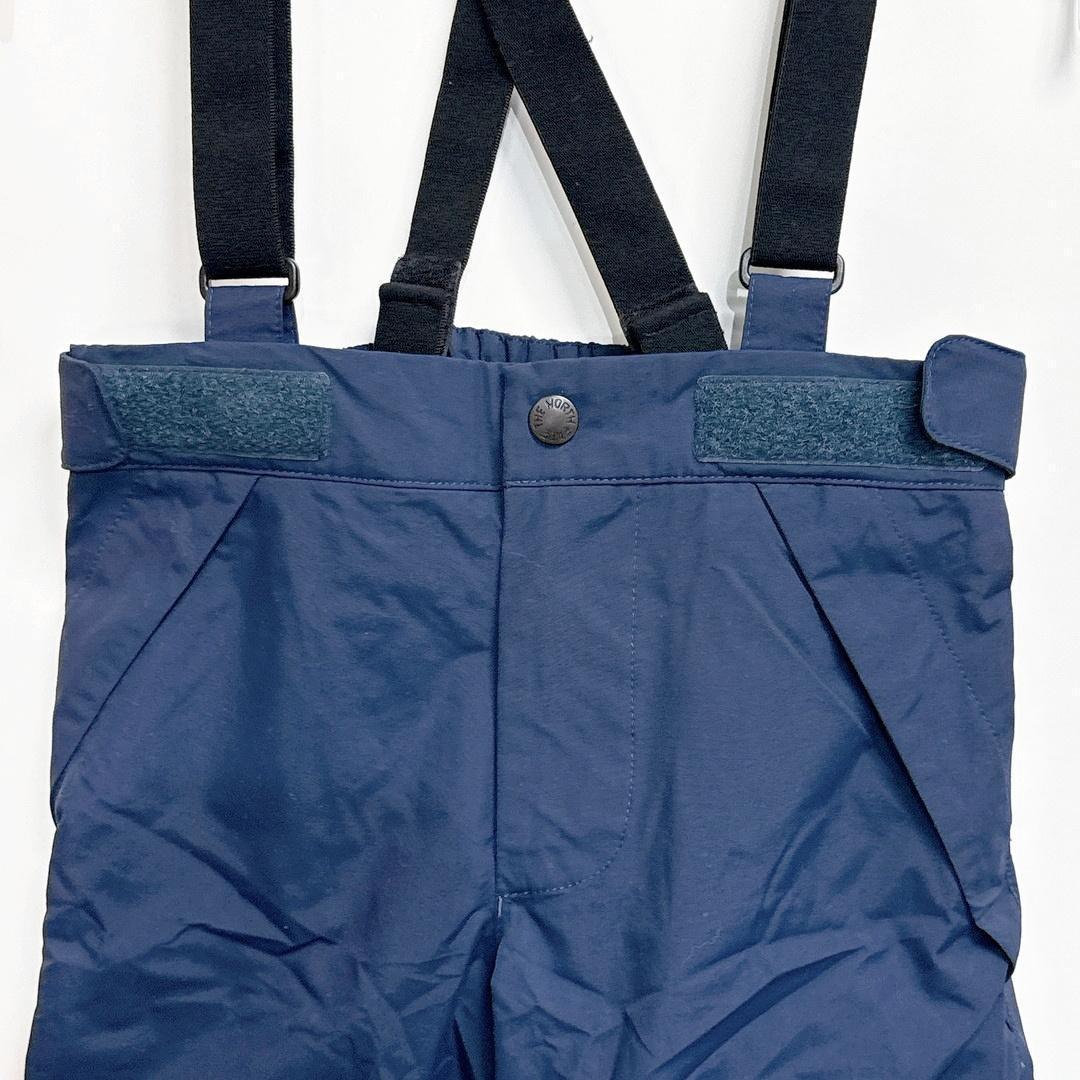 ノースフェイス キッズ スキー用スノーパンツ 110cm ネイビー 防水 美品