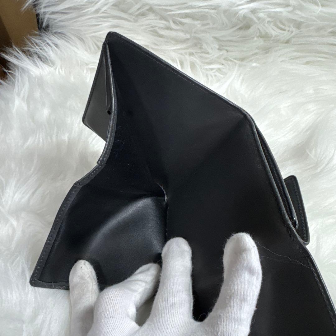 あさひ様Louis Vuitton モノグラム 二つ折り財布 黒 グラセ
