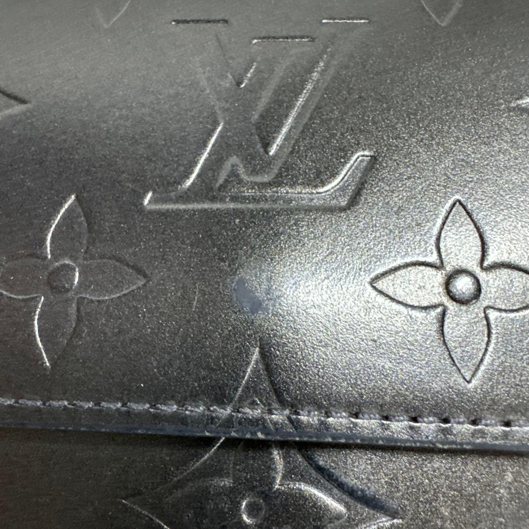 あさひ様Louis Vuitton モノグラム 二つ折り財布 黒 グラセ