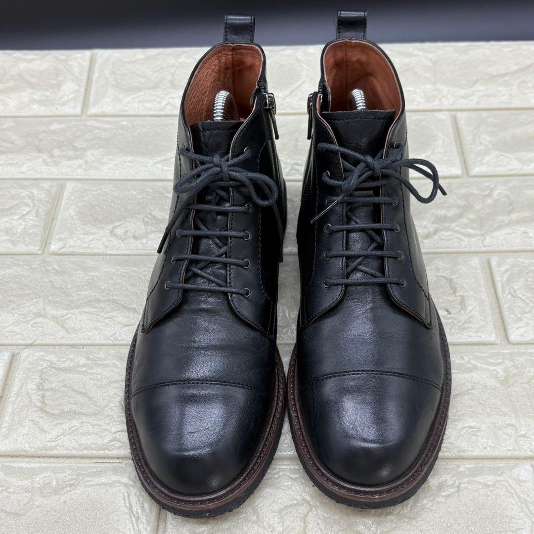 【美品】マーガレットハウエルアイデア レースアップブーツ 23.5 サイドジップ