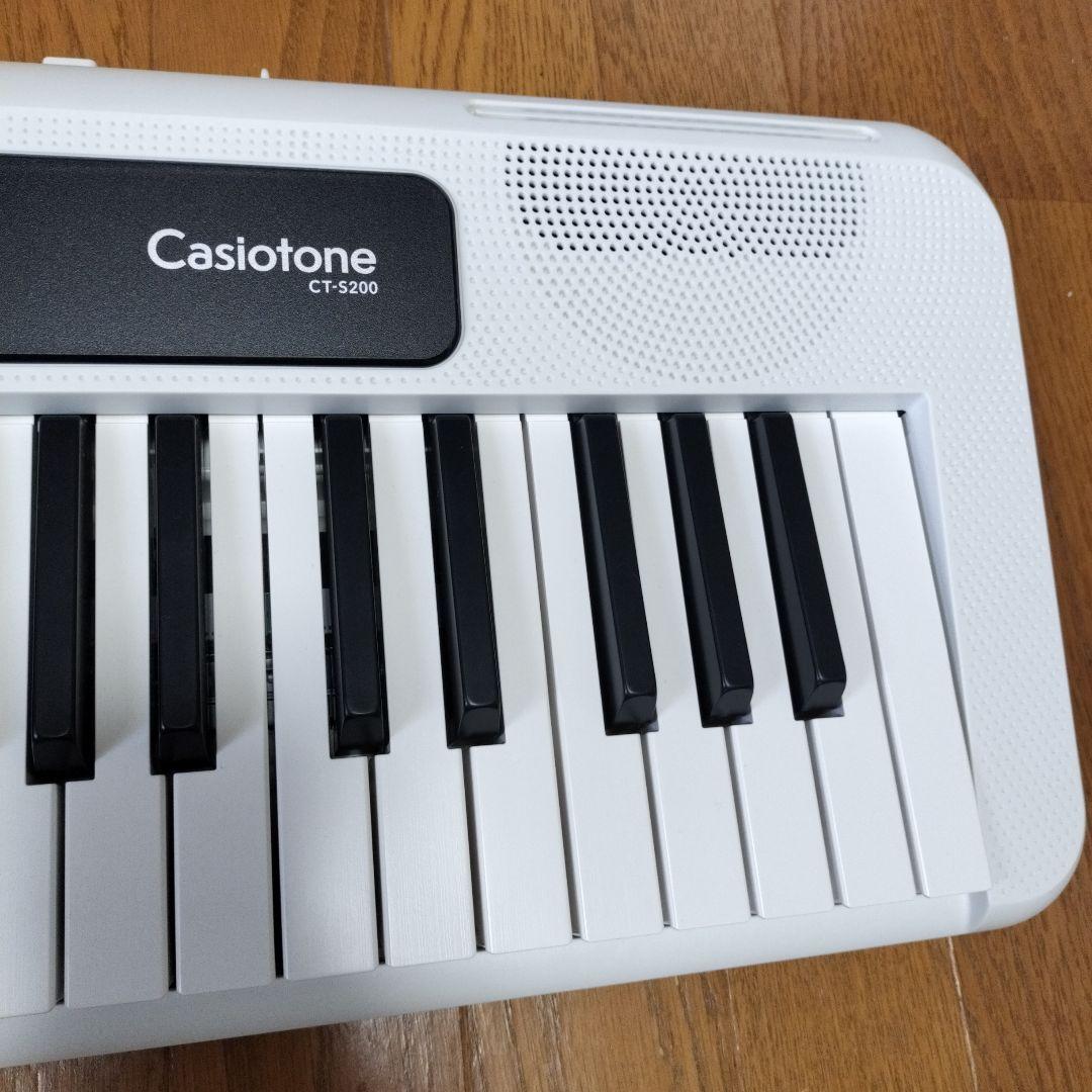 カシオ CASIO 電子キーボード CT-S200 WE ホワイト 61鍵盤