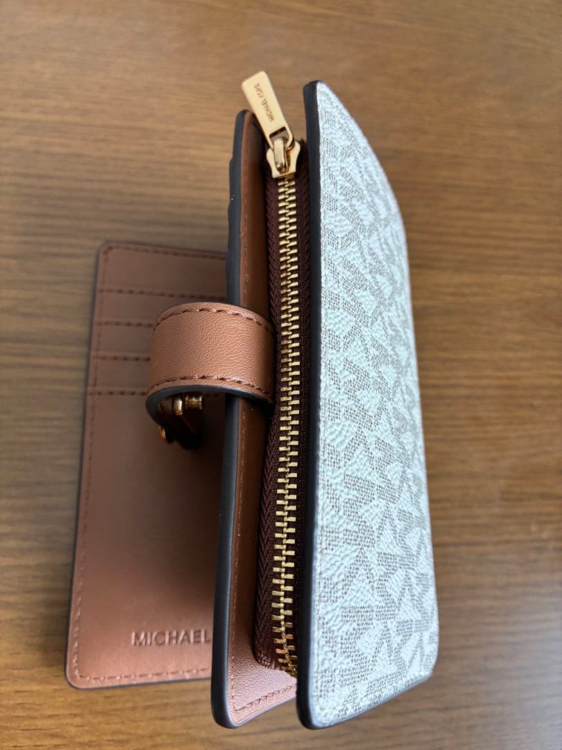 MICHAEL KORS 二つ折り財布 ベージュ/ブラウン