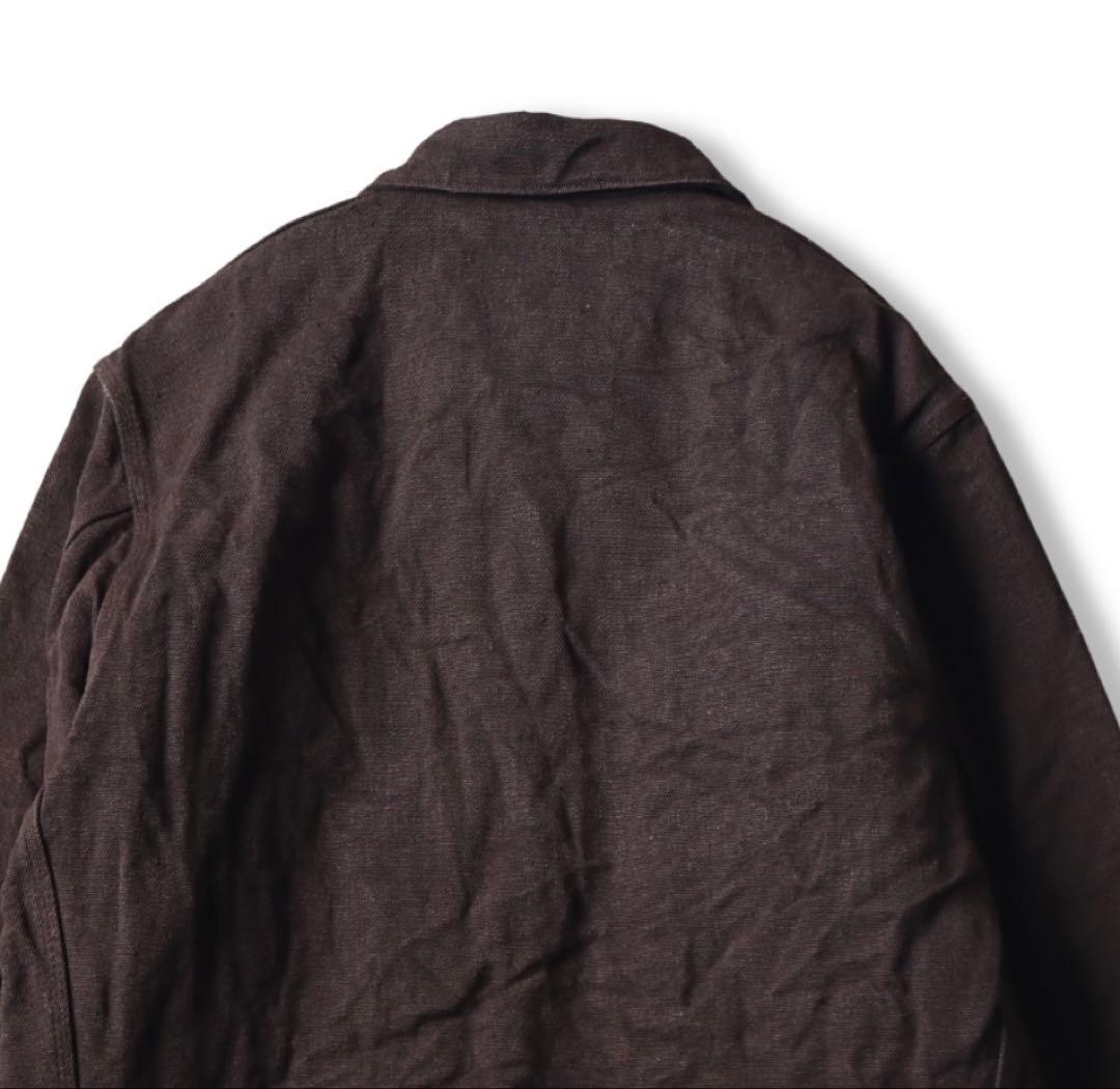 ジャケット・アウター 26SS COMOLI HEMP DUCK ZIP SHORT JACKET